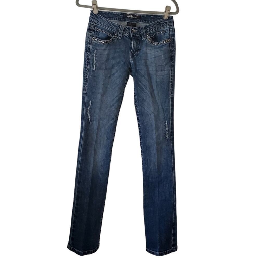 Cello Rockstar, bootcut, Size 5 Denim Jeans, durable, heavy denim | GUC